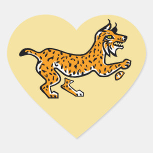 Pegatina En Forma De Corazón Me encantan los LYNXES - Vida silvestre - Naturale