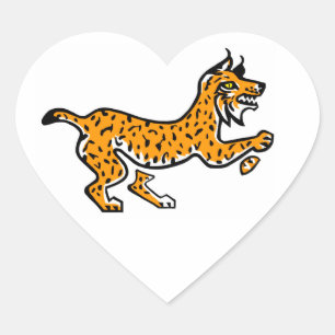 Pegatina En Forma De Corazón Me encantan los LYNXES - Vida silvestre - Naturale