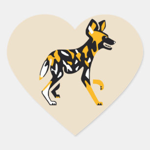 Pegatina En Forma De Corazón Me encantan los perros de la caza de Cabo - Perros