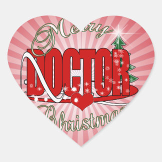 Pegatina En Forma De Corazón MÉDICA navidad
