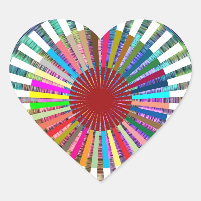Pegatina En Forma De Corazón Medición de fuente de luz CHAKRA (Anverso)