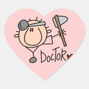 Pegatina En Forma De Corazón Médico