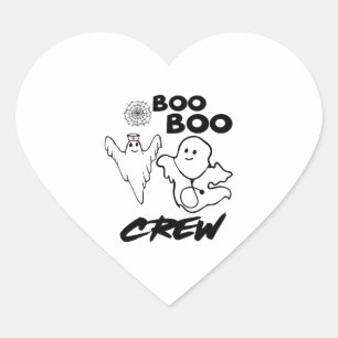 Pegatina En Forma De Corazón Médicos de Halloween