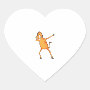 Pegatina En Forma De Corazón Mejor Arte Giraffe Para Hombres Mujeres Giraffe Im