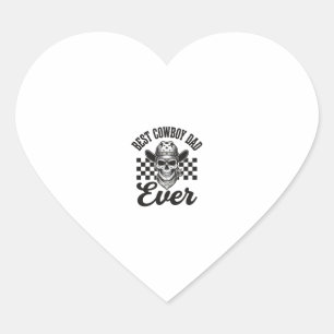 Pegatina En Forma De Corazón Mejor diseño de camisa occidental de cráneo para p