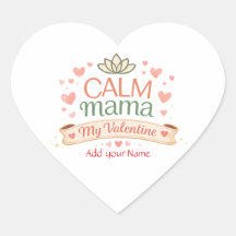 Mejor Mamá Calma Mama San Valentín Iman de Corazon