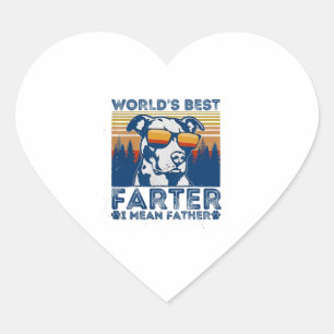 Pegatina En Forma De Corazón mejor papá jamás mundo de camisetas mejor más lejo