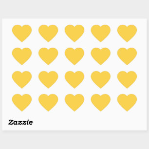 Pegatina En Forma De Corazón Mellow Yellow (color dorado),