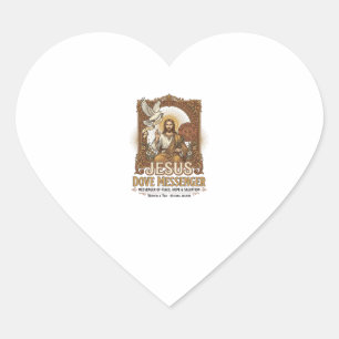 Pegatina En Forma De Corazón Mensajero de Jesús Paloma Mensajero de Jesús Palom