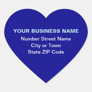 Pegatina En Forma De Corazón Mensajes de texto sin formato Dirección de negocio