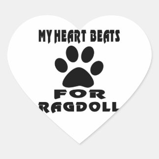 Pegatina En Forma De Corazón Mi Corazón Gana Por RAGDOLL