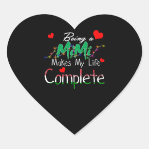 Pegatina En Forma De Corazón Mimi Gift   Ser Un Mimi Hace Que Mi Vida Completa