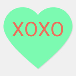 Pegatina En Forma De Corazón Mint Heart Candy