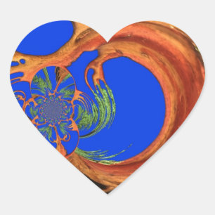 Pegatina En Forma De Corazón Moda Ronda Hakuna Matata Armada Colección azul