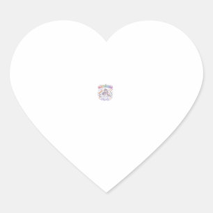Pegatina En Forma De Corazón Modo Unicornio Mathicorn Tipografía Adorable Diseñ