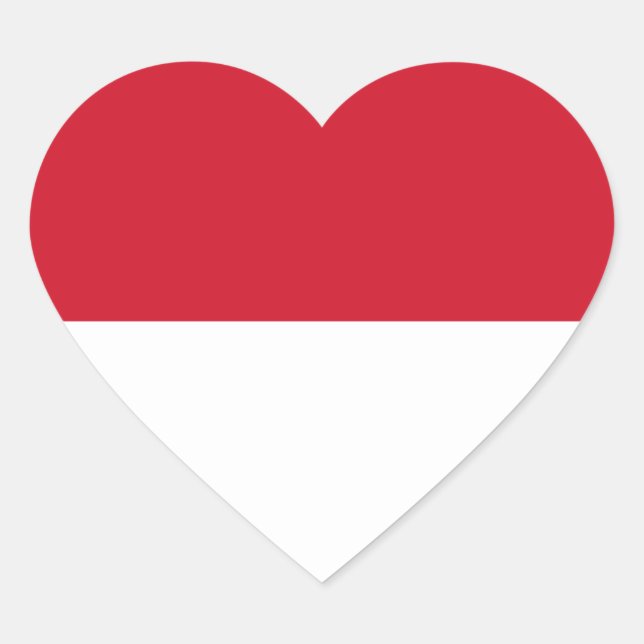 Pegatina En Forma De Corazón monaco (Anverso)