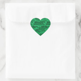 Pegatina En Forma De Corazón Monocolor verde español