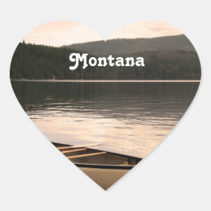 Pegatina En Forma De Corazón Montana