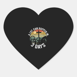 Pegatina En Forma De Corazón Mucho puede pasar en 3 días Jesucristo Feliz Este