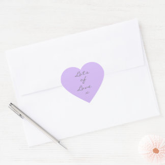 Pegatina En Forma De Corazón Muchos Pegatinas del corazón del amor - Lavender