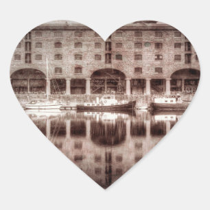 Pegatina En Forma De Corazón Muelle Real Alberto Liverpool Vintage