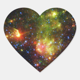 Pegatina En Forma De Corazón Muerte turbia de la estrella masiva de la NASA