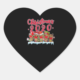 Pegatina En Forma De Corazón Mujeres Navidades divertidas 2020 Otros se enfrent