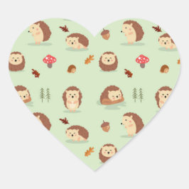 Pegatina En Forma De Corazón Mundo de Hedgehog