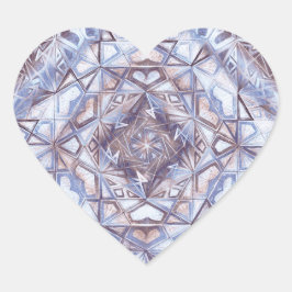 Pegatina En Forma De Corazón Mundos Geométricos
