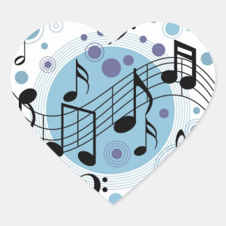 Pegatina En Forma De Corazón música de saludo