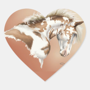 Pegatina En Forma De Corazón Mustang Wild Xtend