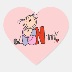 Pegatina En Forma De Corazón N es para Niñera