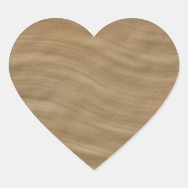 Pegatina En Forma De Corazón Natural Tan Sandstone Look Background (Anverso)