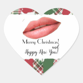 Pegatina En Forma De Corazón Navidades