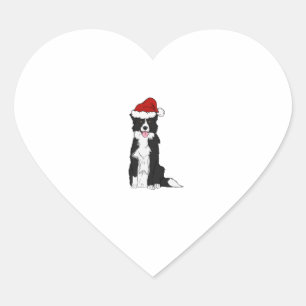 Pegatina En Forma De Corazón Navidades Color de borde 1