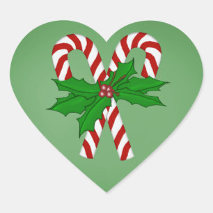 Pegatina En Forma De Corazón Navidades con forma de corazón Pegatinas Candy Can