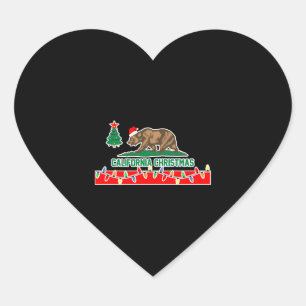 Pegatina En Forma De Corazón Navidades de California