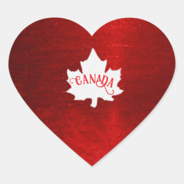 PEGATINA EN FORMA DE CORAZÓN NAVIDADES DE CANADÁ