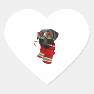 Pegatina En Forma De Corazón Navidades en julio Shirt Labrador Gafas de sol Per
