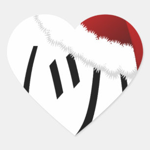 Pegatina En Forma De Corazón navidades encogiéndose de emoji