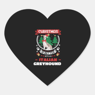 Pegatina En Forma De Corazón Navidades Mejor Con Un Italiano Griego Chris