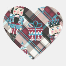 Navidades Nutcracker Plaid Blue Burgundy