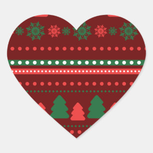Pegatina En Forma De Corazón Navidades Pegatina del corazón