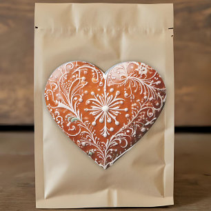 Pegatina En Forma De Corazón Navidades rusos cocinan decorando tradición