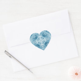 Pegatina En Forma De Corazón Nieve azul 099 2023