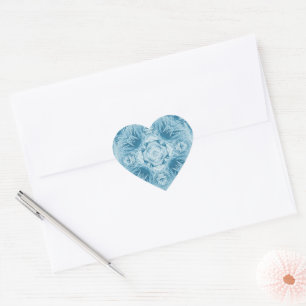 Pegatina En Forma De Corazón Nieve azul 099 2023