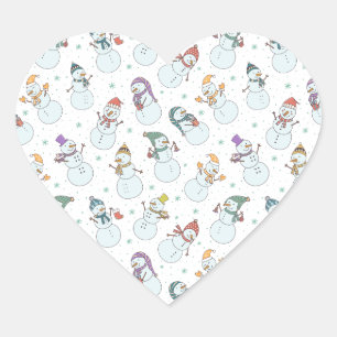 Pegatina En Forma De Corazón Niños Navidades acribillan a hombre de nieve en Go