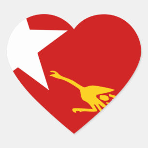 PEGATINA EN FORMA DE CORAZÓN NLD