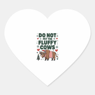 Pegatina En Forma De Corazón No Mascota Las Vacas Fluffy Para El Aparato De Nav