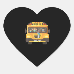 Pegatina En Forma De Corazón No puedo mascar mi amor por los conductores de bus